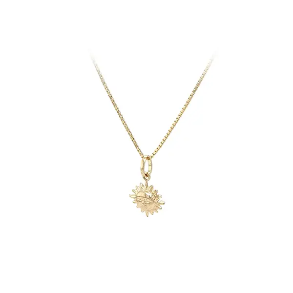 Goldener Sonnen-Anhänger