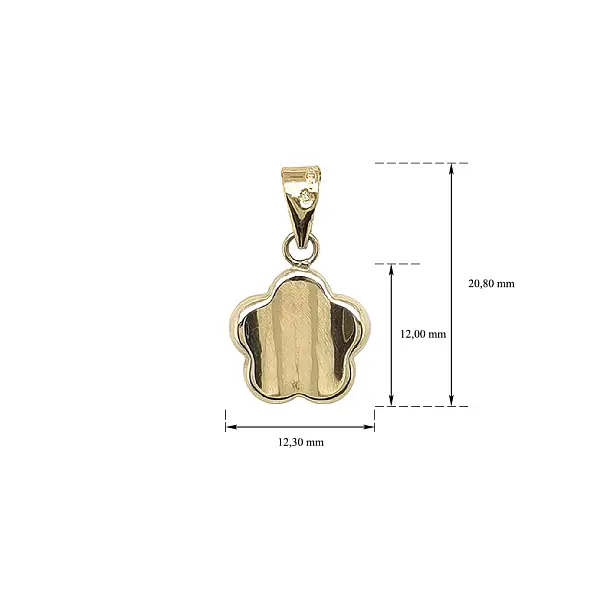 Gold-Anhänger Blume
