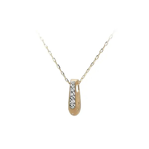 Gold-Anhänger mit Zirkonen Kombination Gold