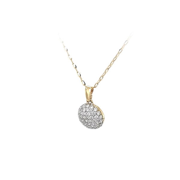 Gold-Anhänger mit Zirkonen