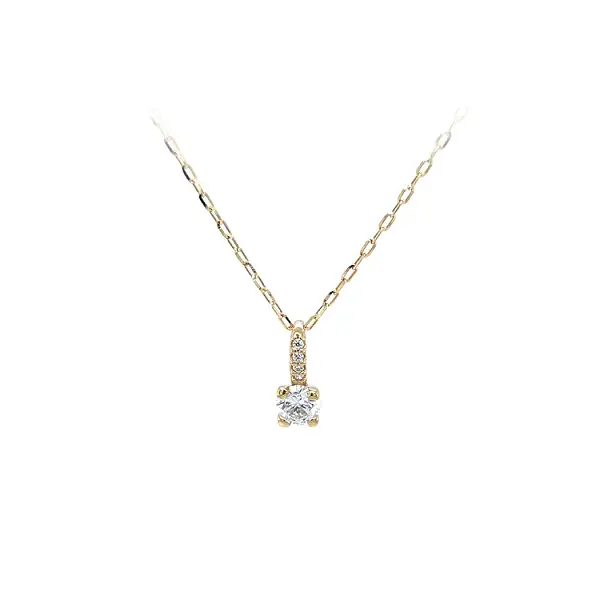 Gold-Anhänger mit Zirkonen