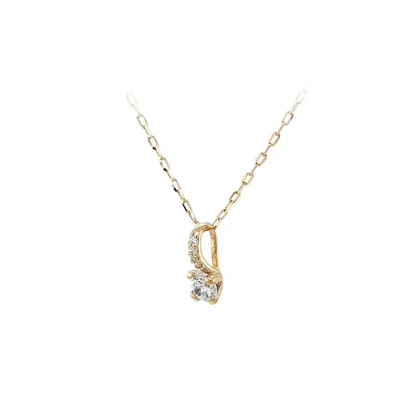 Gold-Anhänger mit Zirkonen