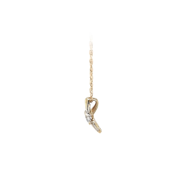 Anhänger mit Zirkon Kombiniertes Gold