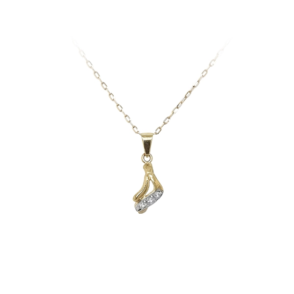 Goldener Anhänger mit Zirkonen