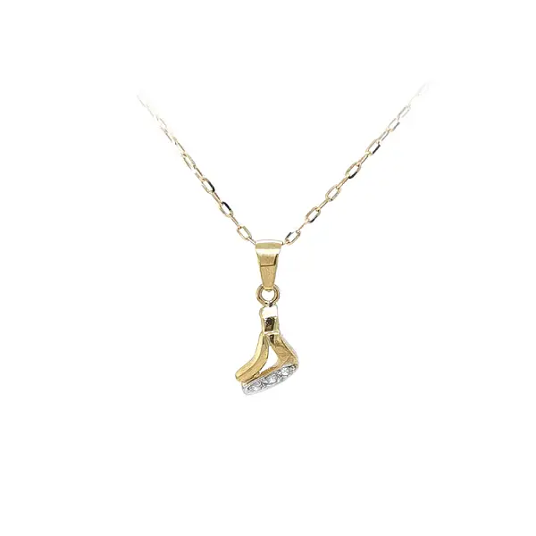 Goldener Anhänger mit Zirkonen