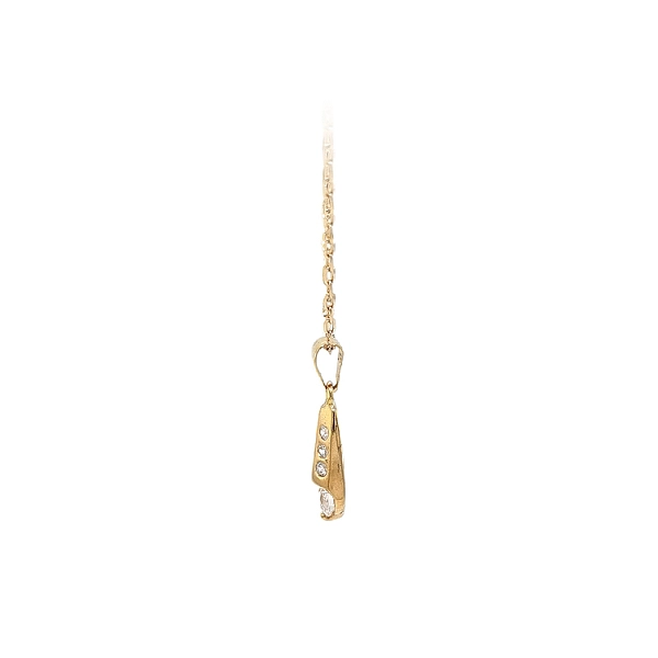 Gold-Anhänger mit Zirkonen
