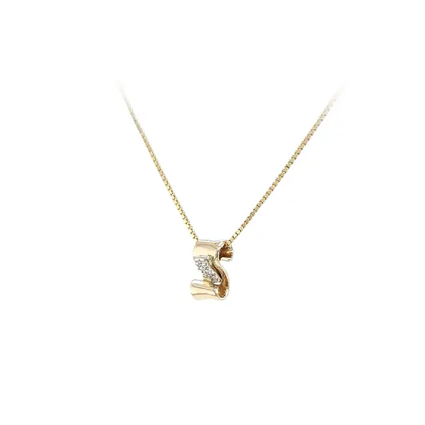 Gold-Anhänger mit Zirkonen