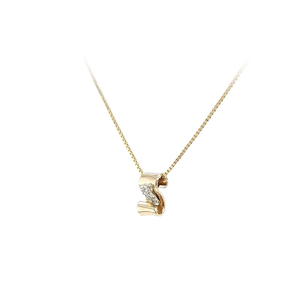 Gold-Anhänger mit Zirkonen