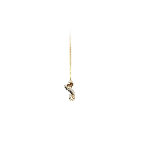 Gold-Anhänger mit Zirkonen