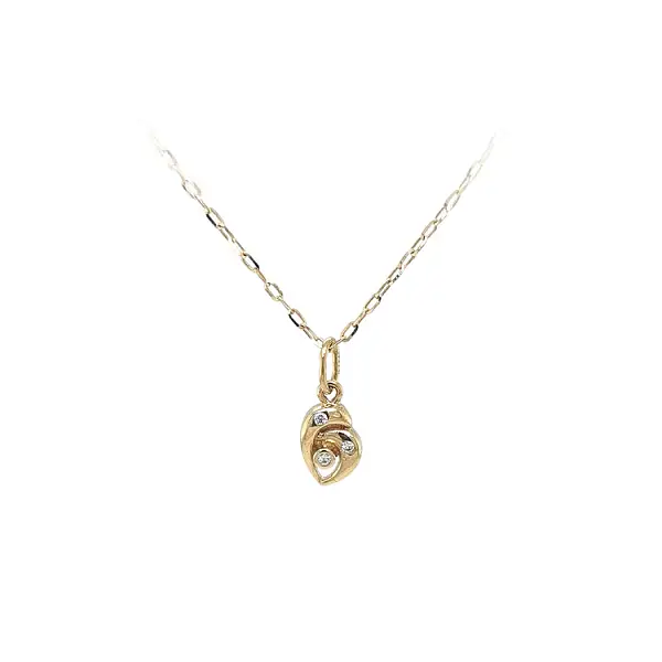 Gold-Anhänger mit Zirkonen