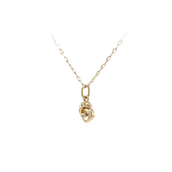 Gold-Anhänger mit Zirkonen