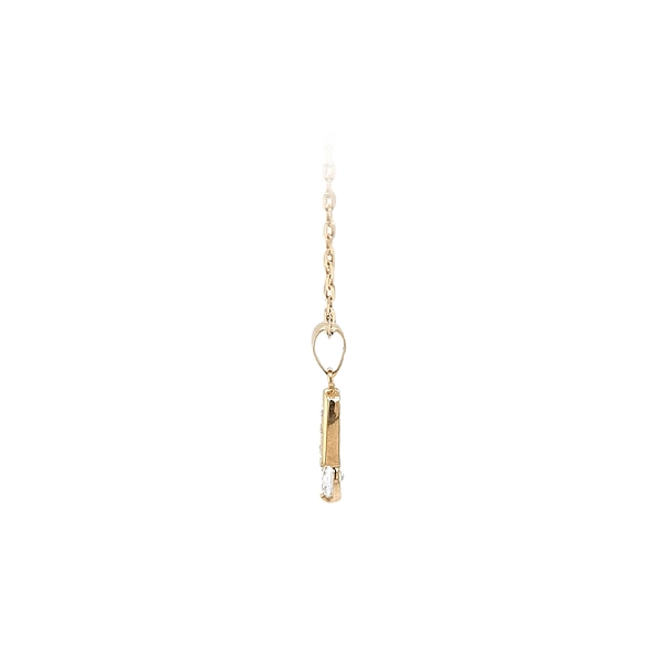 Gold-Anhänger mit Zirkonen