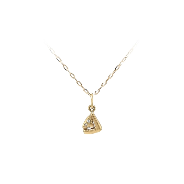 Gold-Anhänger mit Zirkonen