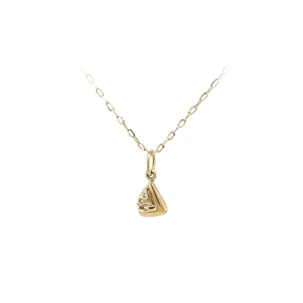 Gold-Anhänger mit Zirkonen