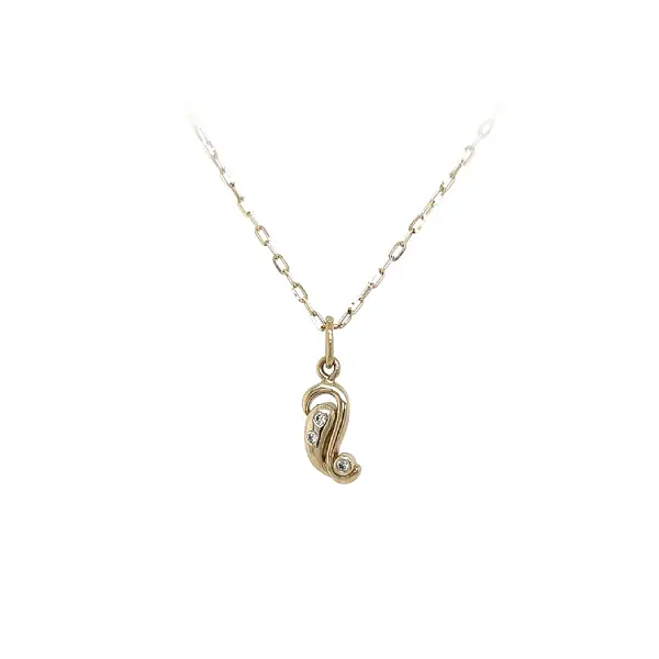 Gold-Anhänger mit Zirkonen