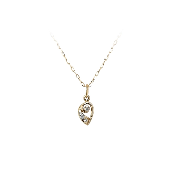 Gold-Anhänger mit Zirkonen