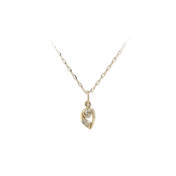 Gold-Anhänger mit Zirkonen