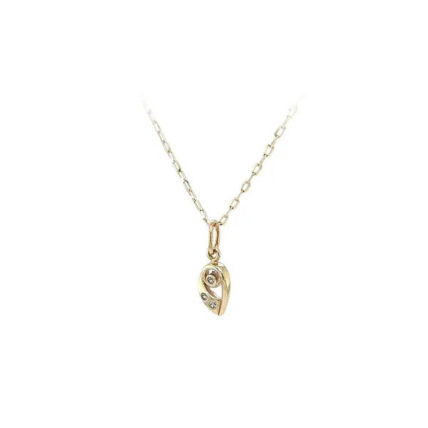 Gold-Anhänger mit Zirkonen