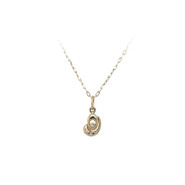 Gold-Anhänger mit Zirkonen