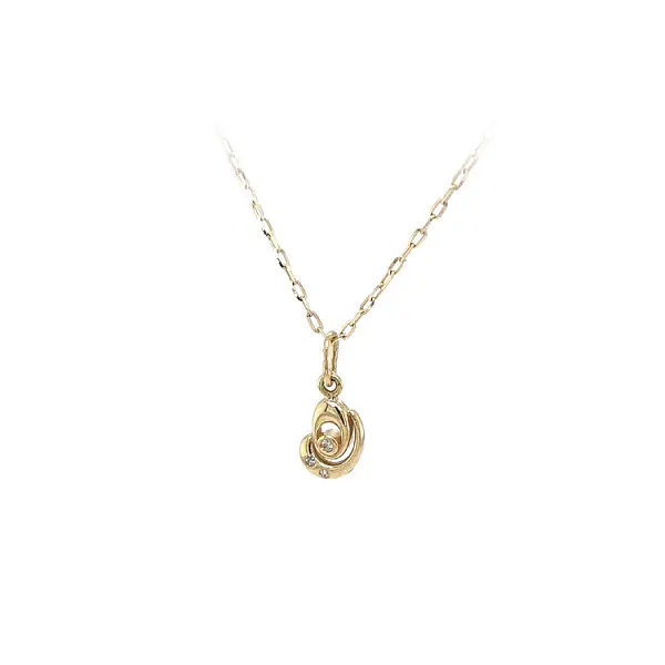 Gold-Anhänger mit Zirkonen