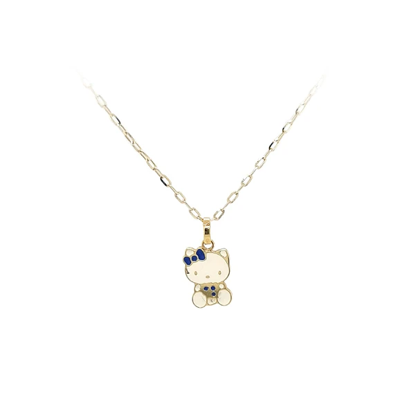 Gold-Anhänger Hello Kitty