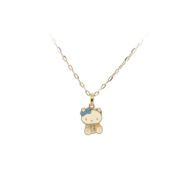 Gold-Anhänger Hello Kitty