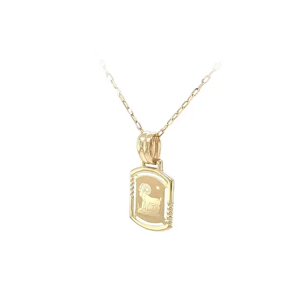 Gold-Anhänger Zeichen des Widders