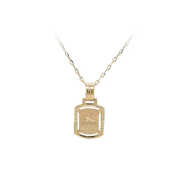 Gold-Anhänger Zeichen des Stiers