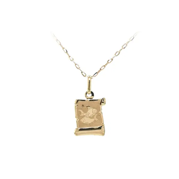 Gold-Anhänger Zeichen des Fisches