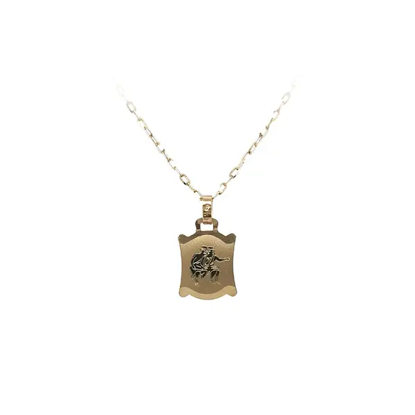 Goldanhänger Zeichen der Zwillinge