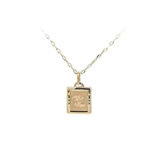 Gold-Anhänger Zeichen des Fisches