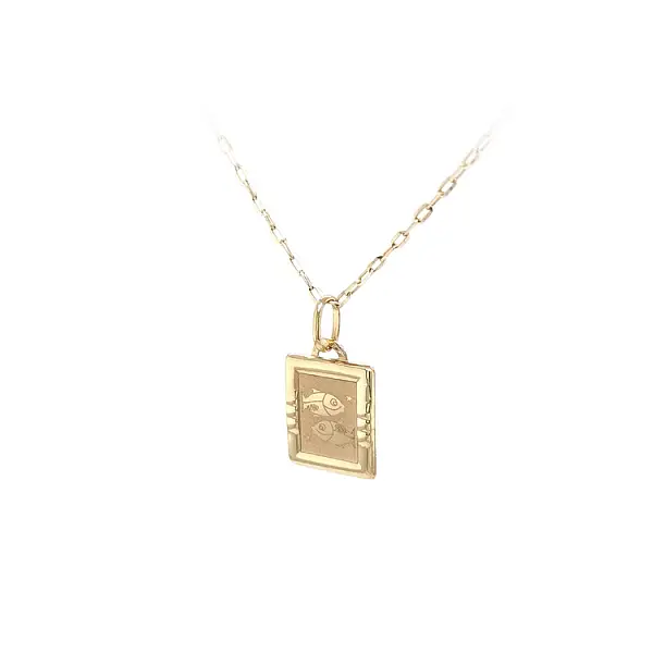 Gold-Anhänger Zeichen des Fisches