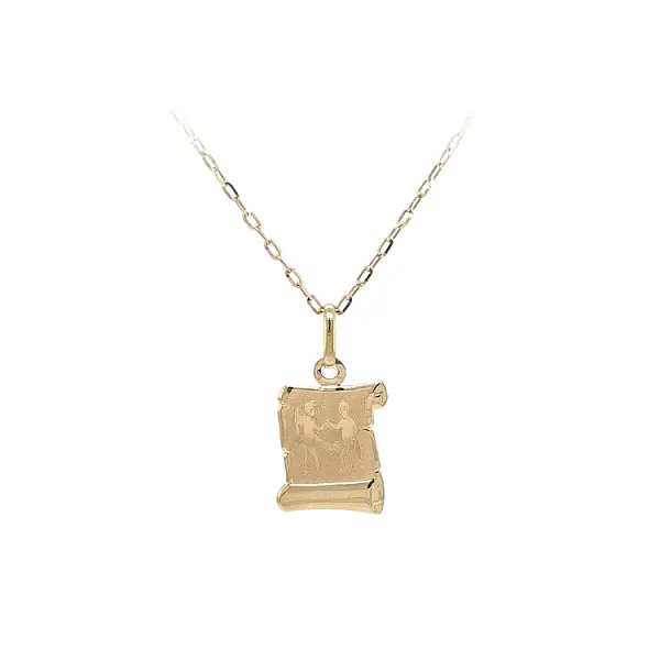 Gold-Anhänger Zeichen der Zwillinge