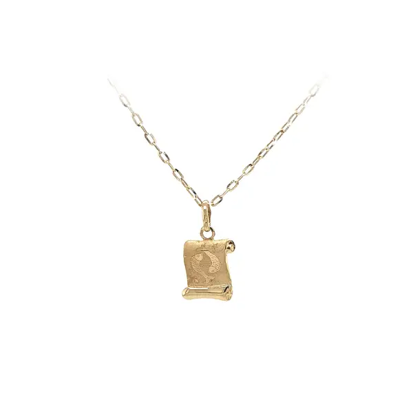 Gold-Anhänger Zeichen des Fisches