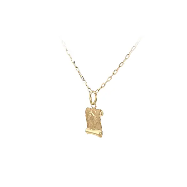 Gold-Anhänger Zeichen des Fisches