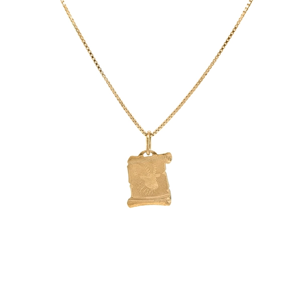 Gold-Anhänger Zeichen des Steinbocks