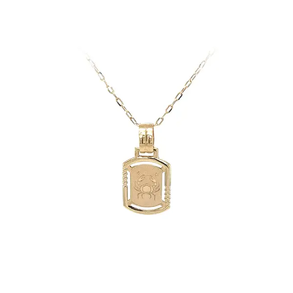 Gold-Anhänger Zeichen des Krebses