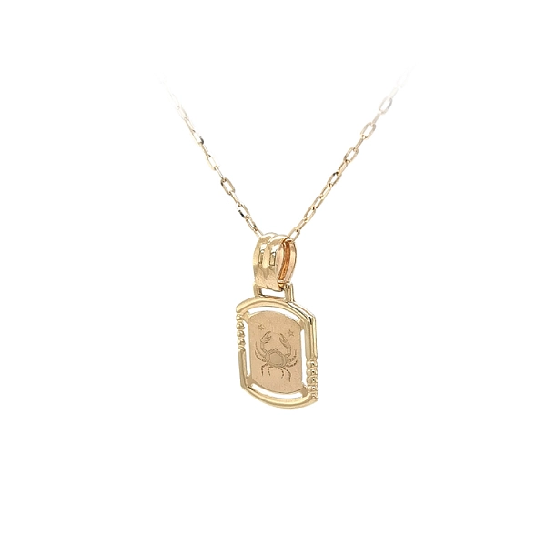 Gold-Anhänger Zeichen des Krebses
