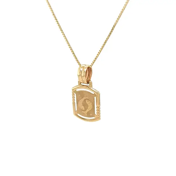 Gold-Anhänger Zeichen des Fisches