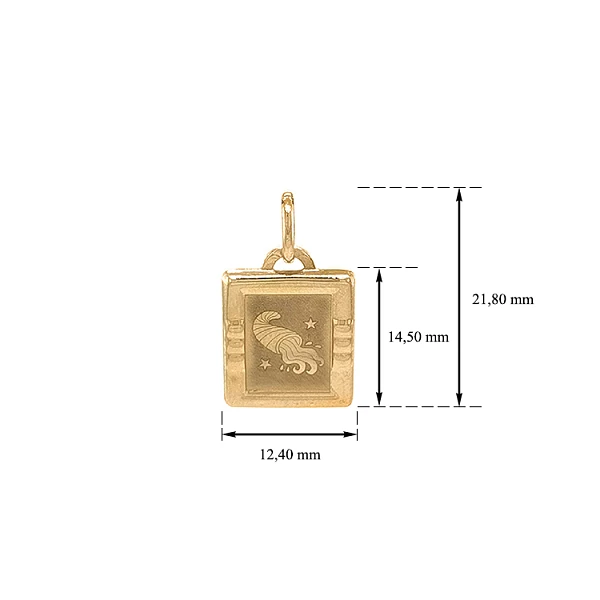 Gold-Anhänger Wassermann