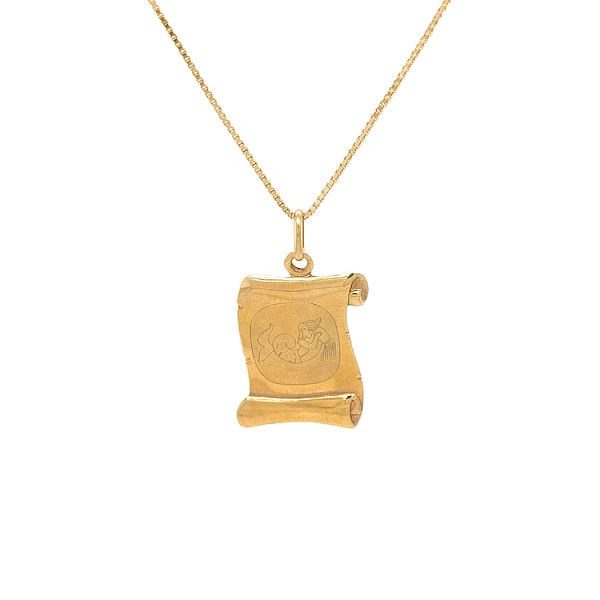 Gold-Anhänger Wassermann