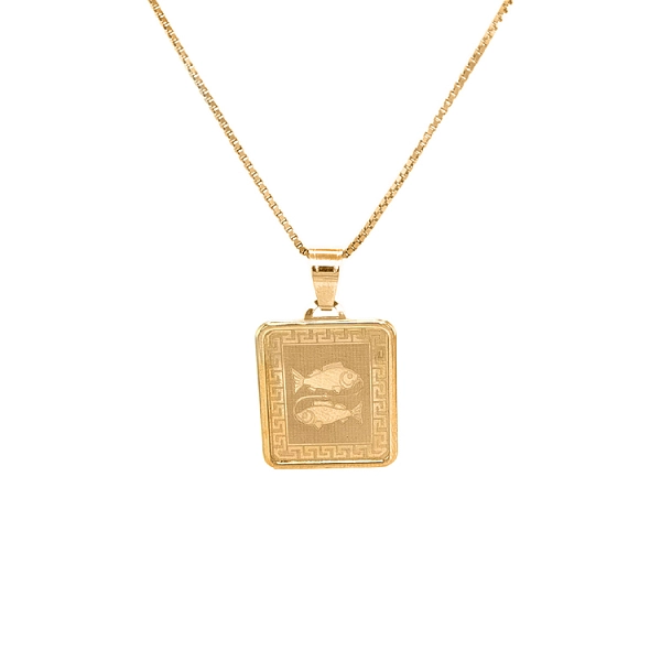 Gold-Anhänger Zeichen des Fisches