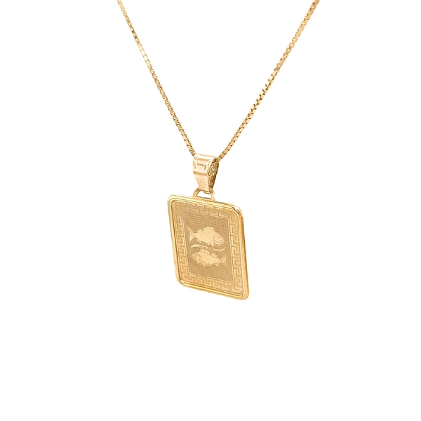 Gold-Anhänger Zeichen des Fisches