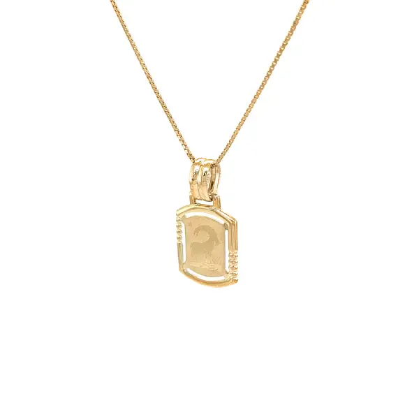 Gold-Anhänger Zeichen des Steinbocks