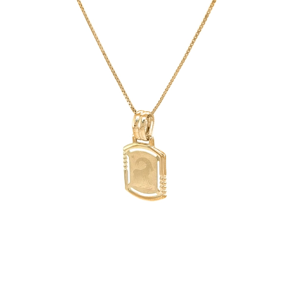 Gold-Anhänger Zeichen des Steinbocks