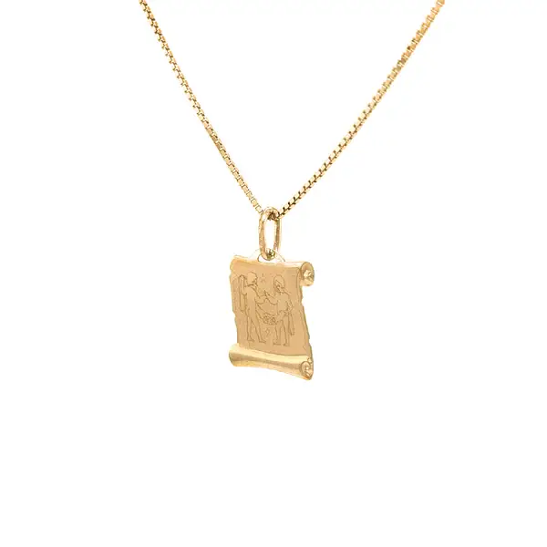 Gold-Anhänger Zeichen der Zwillinge