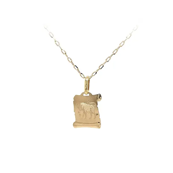 Gold-Anhänger Zeichen des Stiers