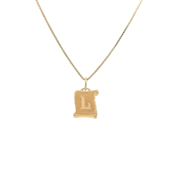 Gold-Anhänger Buchstabe L