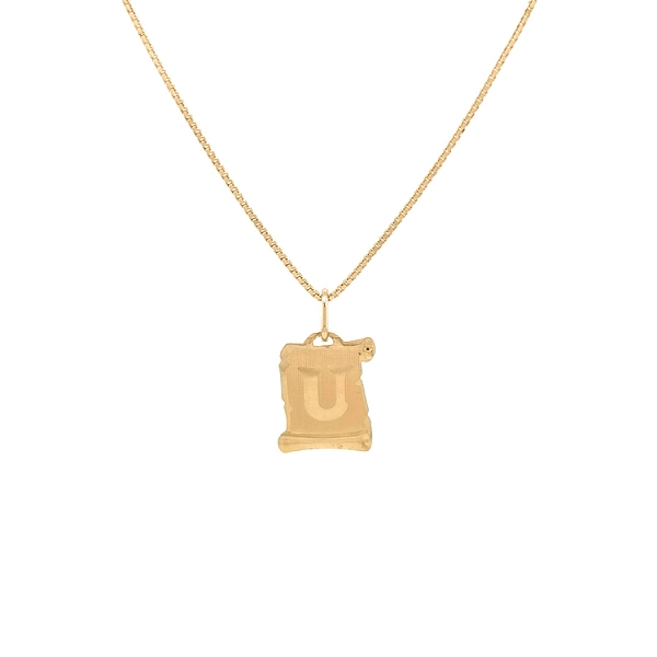 Gold-Anhänger Buchstabe U