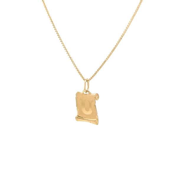 Gold-Anhänger Buchstabe U